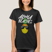 Funny Aloha strandt Design voor mannen Ananas T-shirt (Voorkant)
