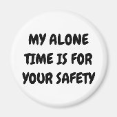 Funny Alone Time magnet (Voorkant)