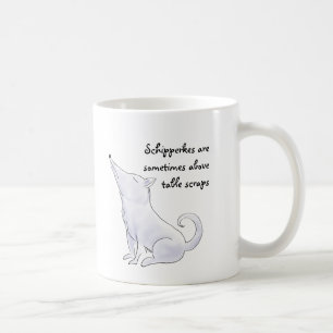 Funny Aloof Schipperke Dog Cartoon Koffiemok
