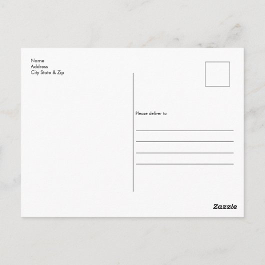 Funny Alpaca Briefkaart (Achterkant)