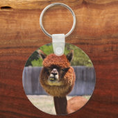 Funny Alpaca Keychain (Voorkant)