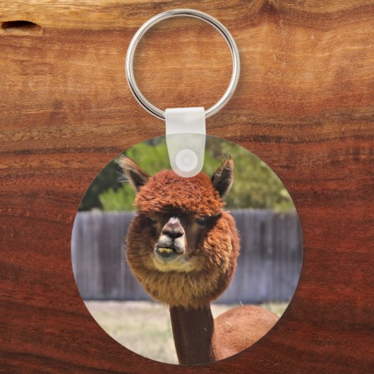 Funny Alpaca Keychain (Voorkant)