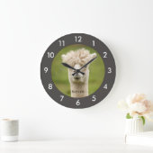 Funny Alpaca|Llama Custom Grote Klok (Huis)