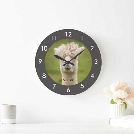 Funny Alpaca|Llama Custom Grote Klok (Huis)