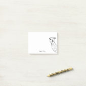 Funny Alpaca llama Illustratie Aangepaste naam Post-it® Notes (Op bureau)