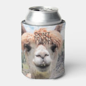 Funny Alpaca Llama Raak me niet aan Blikjeskoeler (Blikje Voorkant)
