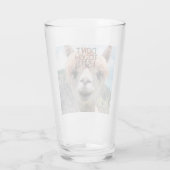 Funny Alpaca Llama raak me niet aan Glas (Achterkant)
