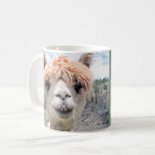 Funny Alpaca Llama raak me niet aan Koffiemok (Voorkant links)