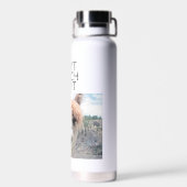 Funny Alpaca Llama Raak niet aan dat ik liquor spu Waterfles (Achterkant)