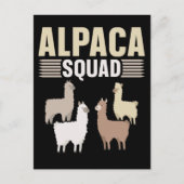 Funny Alpaca Squad Dierenvriend Briefkaart (Voorkant)