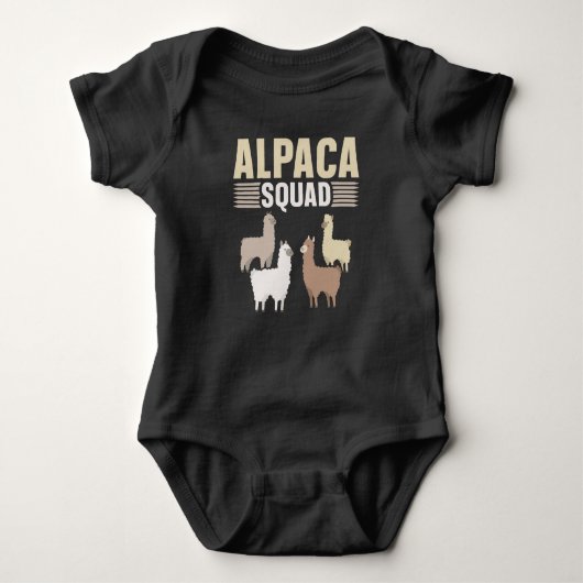 Funny Alpaca Squad Dierenvriend Romper (Voorkant)