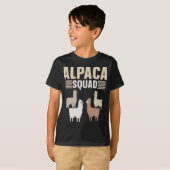 Funny Alpaca Squad Dierenvriend T-shirt (Voorkant volledig)