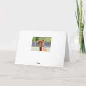 Funny Alpaca Wenskaart Kaart (Achterkant)