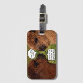 Funny Alpacalypse Scheming Bagagelabel (Voorkant (verticaal))