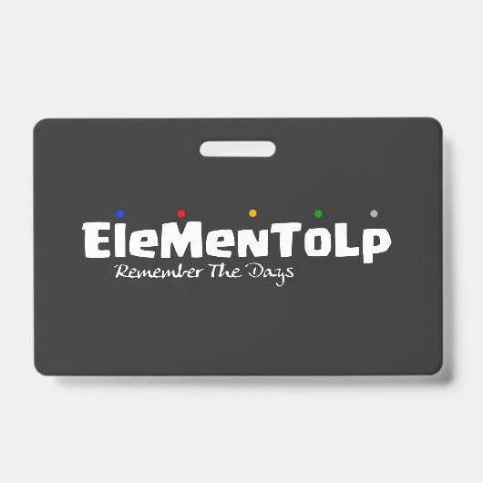 Funny Alphabet Gezegden Badge (Front)