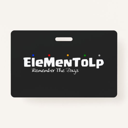 Funny Alphabet Gezegden Badge (Voorkant)