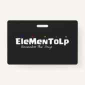 Funny Alphabet Gezegden Badge (Achterkant)