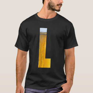 Funny Alphabet Letters Bierschuim Initiaal Letter  T-shirt