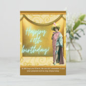 Funny Altered Art 60th Birthday Kaart (Staand voorkant)