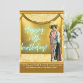 Funny Altered Art 60th Birthday Kaart (Staand voorkant)