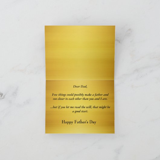 Funny Alternative Bad Dad Kaart (Binnen)