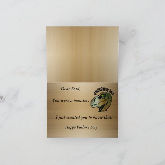 Funny Alternative Bad Dad Kaart (Binnen)