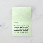 Funny Alternative Bad Pap Card Kaart (Binnen)