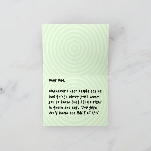 Funny Alternative Bad Pap Card Kaart (Binnen)