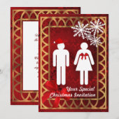 Funny Alternative Santa , Kerstmis Kaart (Voorkant / Achterkant)