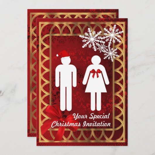 Funny Alternative Santa , Kerstmis Kaart (Voorkant / Achterkant)