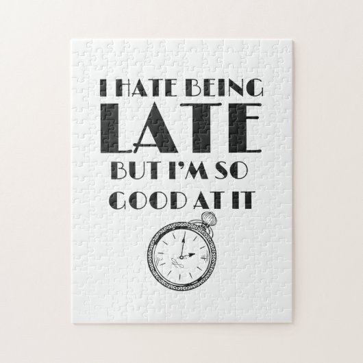 Funny Altijd laat Tiener meisjes Sassy Legpuzzel (Verticaal)