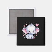 Funny Amazing Valentine Animal With Heart  Magneet (Voorkant / Achterkant)