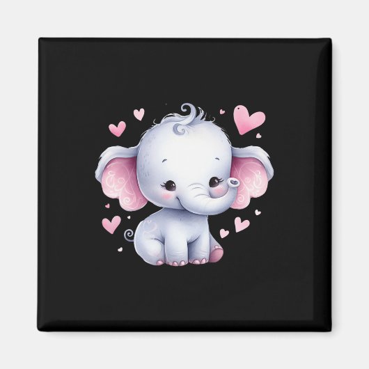Funny Amazing Valentine Animal With Heart  Magneet (Voorkant)