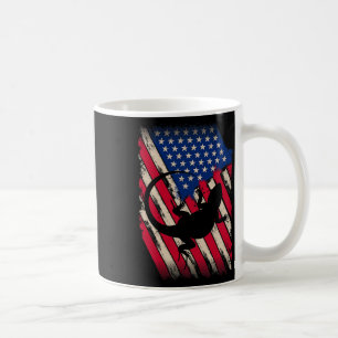 Funny America met draak American Flag Happy 4 Koffiemok