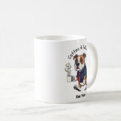 Funny American Bulldog  Business Suit Coffee  Koffiemok (Voorkant rechts)