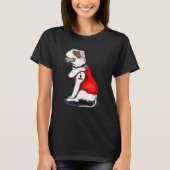 Funny American Bulldog Dog I Love Mam Tattoo T-shirt (Voorkant)