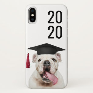 Funny American Bulldog in Afstudeerder Pet met kla Case-Mate iPhone Case