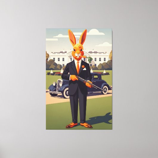 Funny American Canvas Afdruk (Voorkant)