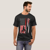 Funny American Flag Arborist Gift for Men Cool Tre T-shirt (Voorkant volledig)