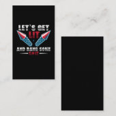 Funny American Flag Fireworks Celebration 4th of J Visitekaartje (Voorkant / Achterkant)