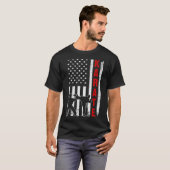 Funny American Flag Karate Art for Men Women Karat T-shirt (Voorkant volledig)