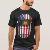 Funny American Flag Welding Gift Mannen Women Cool T-shirt (Voorkant)