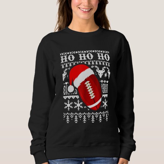 Funny American Football Ugly met kerstkeuken Trui (Voorkant)