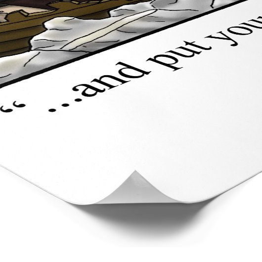 Funny American History George Washington Poster (Hoek)