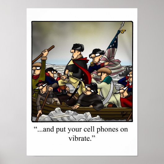 Funny American History George Washington Poster (Voorkant)
