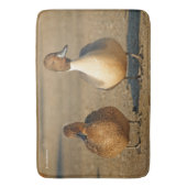 Funny American / Northern Pintail Ducks Gothic Badmat (Voorkant Verticaal)