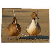 Funny American / Northern Pintail Ducks Gothic Groot Cadeauzakje (Achterkant)