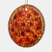 Funny American Pizza kerstversiering Keramisch Ornament (Links)