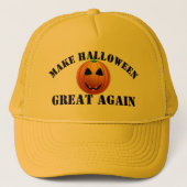 Funny American pumpkin Halloween Trucker Pet (Voorkant)