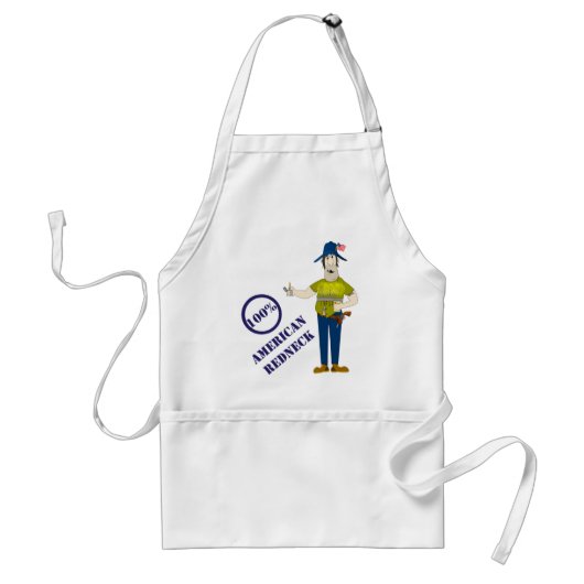 Funny American Redneck Apron Standaard Schort (Voorkant)